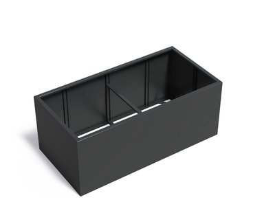 Aluminium plantenbak CARREZ zonder bodem 200x100x80cm.