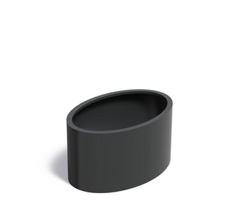 Aluminium plantenbak Ellipse zonder bodem 120x80x60cm.