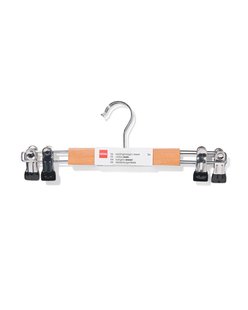 HEMA Kinder broekhangers hout/metaal - 2 stuks