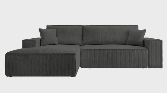 Hoekbank Galine New links ribstof met slaapfunctie | NADUVI Collection