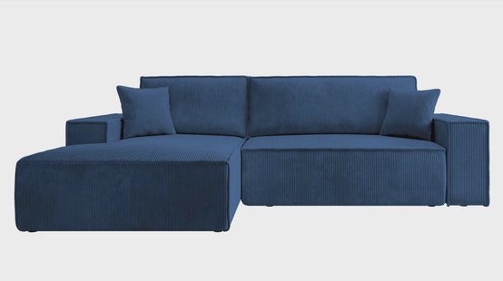 Hoekbank Galine New links ribstof met slaapfunctie | NADUVI Collection