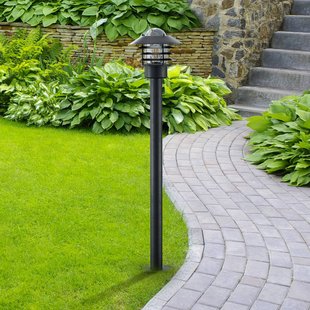 Lindby tuinpadverlichting Belmiro, ijzer, 100 cm hoog, E27, zwart