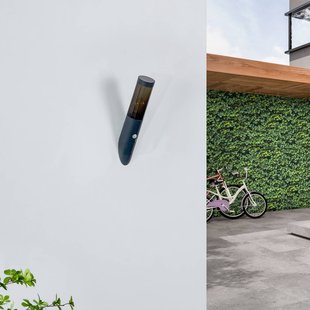 Lindby Statius buitenwandlamp, antraciet, ijzer, 40 cm