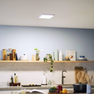 Philips Slim Surface LED 4.000K hoekig 21cm wit