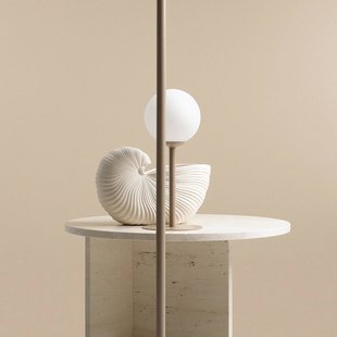 ALDEX Tafellamp Joel, hoogte 35 cm, beige/wit