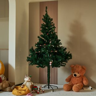 Lindby LED lichtketting Motje, ballen, rood, groen, 320 cm