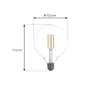 LUUMR Slimme LED E27 G125 7W ZigBee Tuya Philips Hue set van 3
