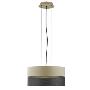 HELL Hanglamp Mesh E27 Ø 50 cm, zand/zwart