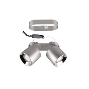 Trio Lighting Plafondspot Guayana GU10 2-lamps nikkel