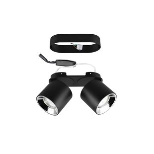 Trio Lighting Plafondspot Guayana GU10 2-lamps zwart