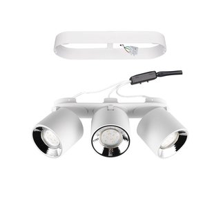 Trio Lighting Plafondspot Guayana GU10 3-lamps wit