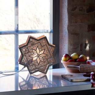 PR Home Elvira decoratie ster van metaal, beige