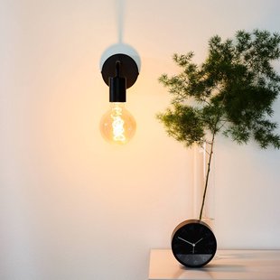 Lucide Wandlamp Scott, zwart