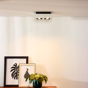 Lucide Plafondspot Xirax, 2-lamps, wit