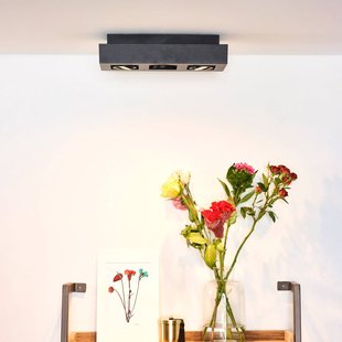 Lucide Plafondspot Xirax, 3-lamps, zwart