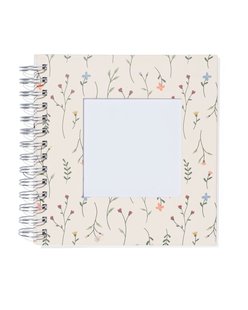 HEMA Fotoalbum met spiraal en venster 19x18 bloemen