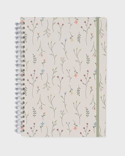 HEMA Fotoboek plakboek met spiraal 32.5x23 bloemen