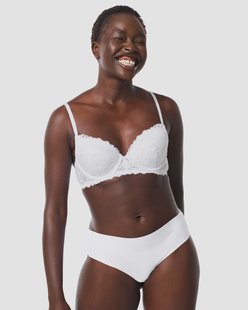 HEMA Voorgevormde kanten bh met beugel wit (wit)