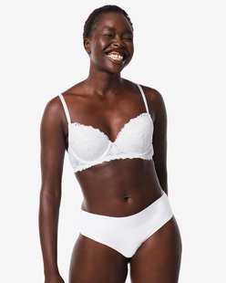 HEMA Voorgevormde kanten bh met beugel wit (wit)