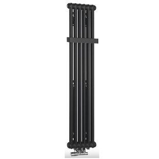 Designradiator Sapho Fede 150x30,6 cm Mat Zwart
