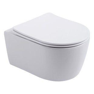 Ophangcloset BWS Sky Rim-off Inclusief Zitting Wit