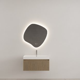 Badkamermeubel Gliss Design Timotheus 70 cm Ash Grey (Keuze Wastafel)