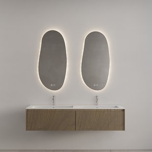 Badkamermeubel Gliss Design Timotheus 200 cm Ash Grey (Keuze Wastafel)