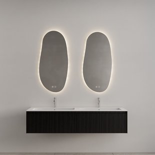 Badkamermeubel Gliss Design Timotheus 180 cm Black Veneer (Keuze Wastafel)