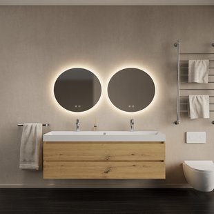 Badkamermeubelset Gliss Design Milan Met Lako Wastafel 140 cm Artisan Oak (Keuze Wastafel)