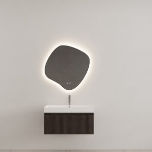 Badkamermeubel Gliss Design Timotheus 90 cm Charcoal (Keuze Wastafel)