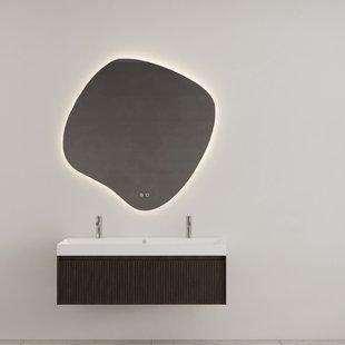 Badkamermeubel Gliss Design Timotheus 120 cm Charcoal (Keuze Wastafel)