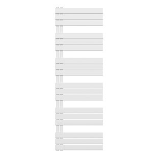 Handdoekradiator BWS Boss Links aansluiting 1021W 180x60 cm Wit