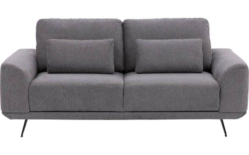 Goossens Excellent Bank Princess Met Elektrisch Uitschuifbaar Zitvlak grijs, stof, 2,5-zits, elegant chic