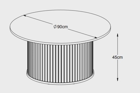 Salontafel Glinda rond | Selsey Design