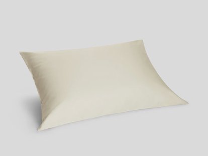 Yumeko Kussensloop katoen satijn sandy grey 70x90 100% biologisch en fairtrade katoen, satijn geweven