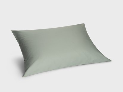 Yumeko Kussensloop katoen satijn sea green 70x90 100% biologisch en fairtrade katoen, satijn geweven
