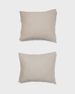 HEMA Kussenslopen 60x70cm satijn zand (zand)