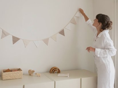 Yumeko Vlaggenlijn katoen neutral 3.6m 100% biologisch en fairtrade katoen snijresten