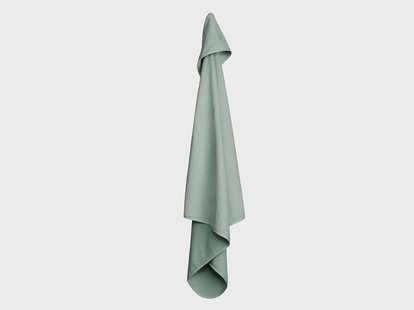 Yumeko Badcape mini dots sea green 75x75 100% biologisch en fairtrade katoen Yumeko Badcape mini dots sea green 75x75 100% biologisch en fairtrade katoen