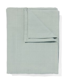 HEMA Tafelkleed met ruiten 140x240 katoen groen (groen)