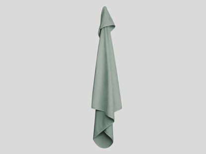 Yumeko Badcape mini dots sea green 100% biologisch en fairtrade katoen Yumeko Badcape mini dots sea green 100% biologisch en fairtrade katoen