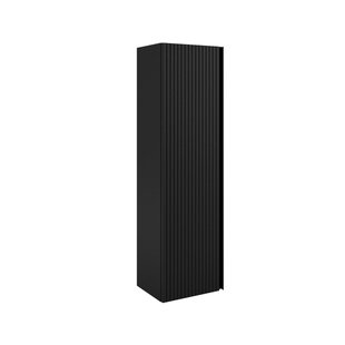 Saniclass Prime Blend Hoge Kast - 120x34.5x27.5cm - 1 deur - mat zwart - MDF ARES_HIGH_CABINET_Matt Black