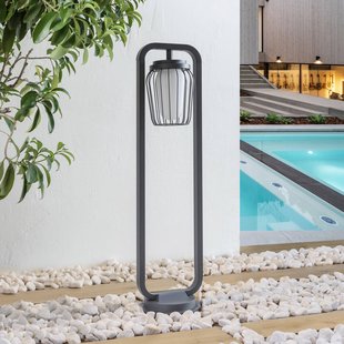 Lucande Tuinpadverlichting Chandan, 90 cm, antraciet, aluminium