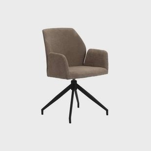 Pole to Pole Storm Draaibare Eetkamerstoel - Chenille - Bruin