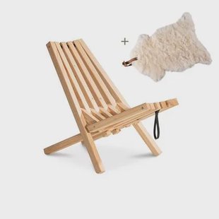 Weltevree | Fieldchair | Loungestoel incl, Schapenvacht Wit