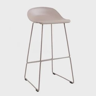 Bronx71 Scandinavische Barkruk Ellen taupe 76 cm - Barkrukken set van