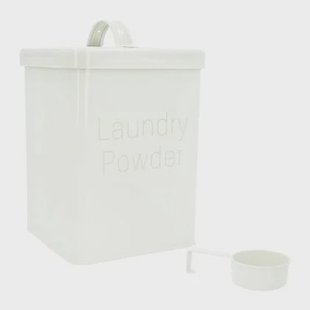 QUVIO Waspoeder box - Metaal - Wit