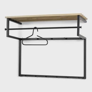 Spinder Design RIZZOLI XL (100 cm) Wandkapstok - Zwart | Eiken