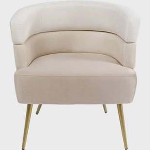 Fauteuil Sandwich fluweel creme Kare Design