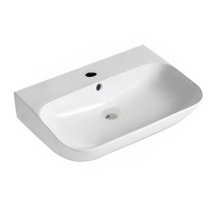 Wastafel BWS Mark 65.5 x 42 x 16.5 cm Keramiek Glans Wit